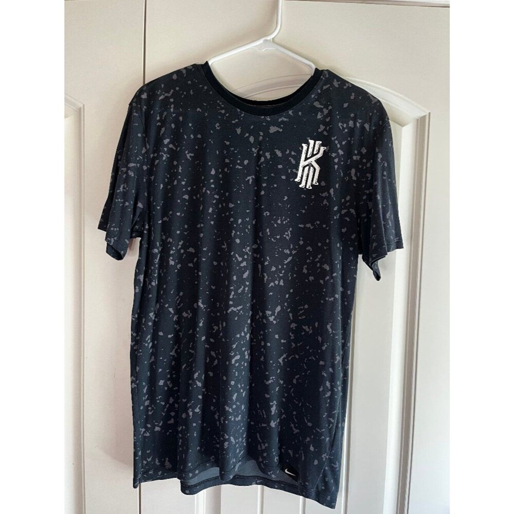 Nike Kyrie Irving Splatter Graphic Tee Men's Large Black Dri-FIT Basketball